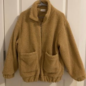 brown teddy jacket